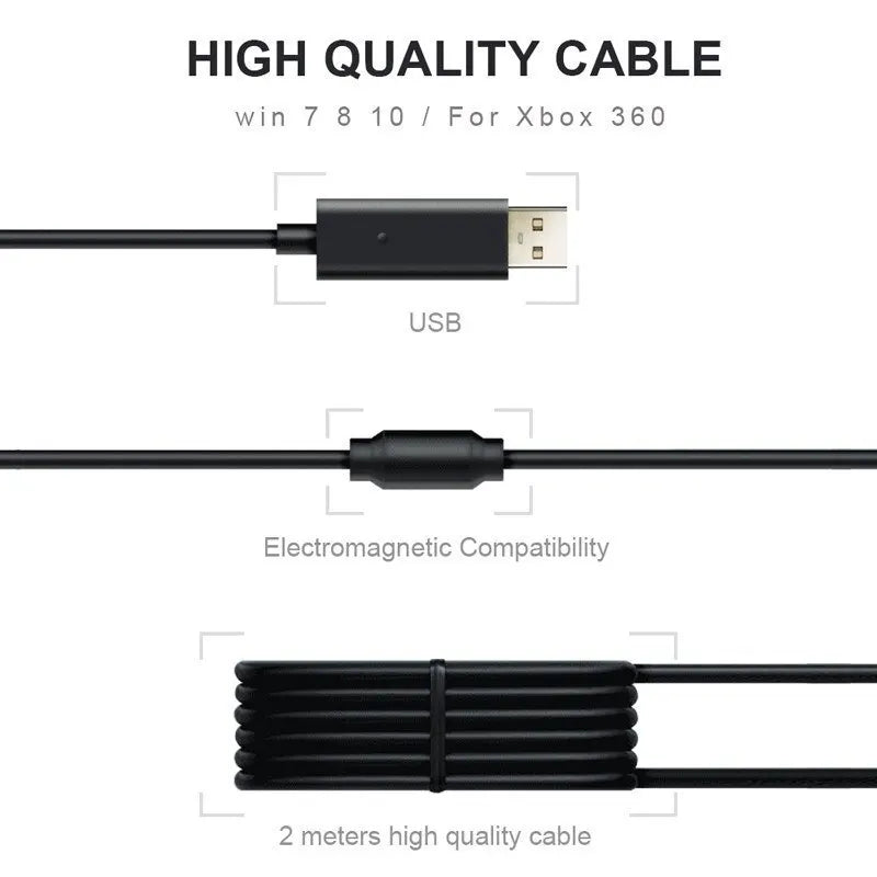 Xbox 360 Wired Game Controller With Dual Vibration Feature - Smarsty