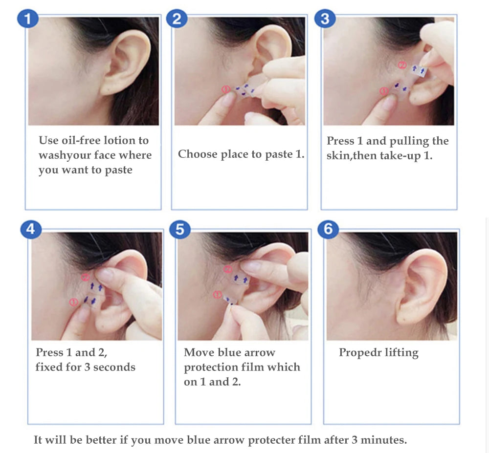 Invisible V Shape Face Lift Stickers for Wrinkle Reduction - Smarsty