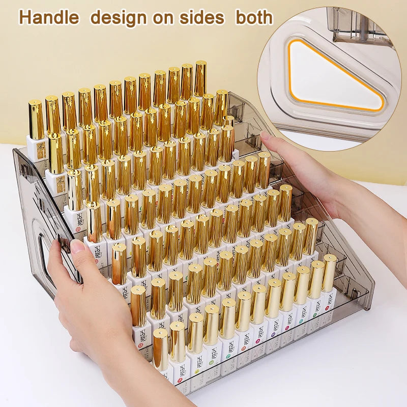 Acrylic Nail Polish Display Organizer Shelf Clear Design - Smarsty