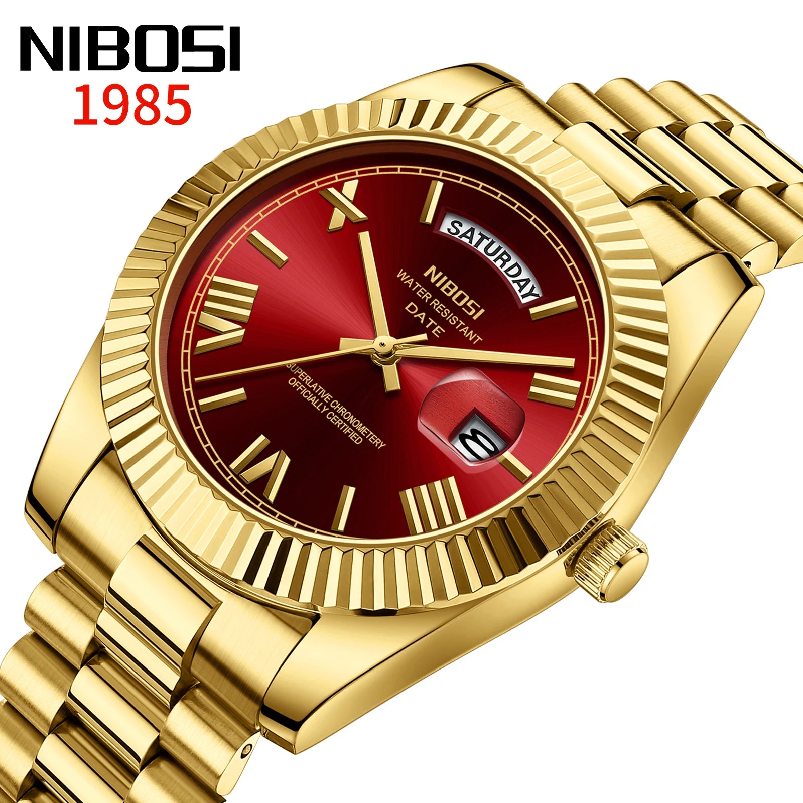 NIBOSI Luxury Stainless Steel Quartz Watch for Men - Smarsty