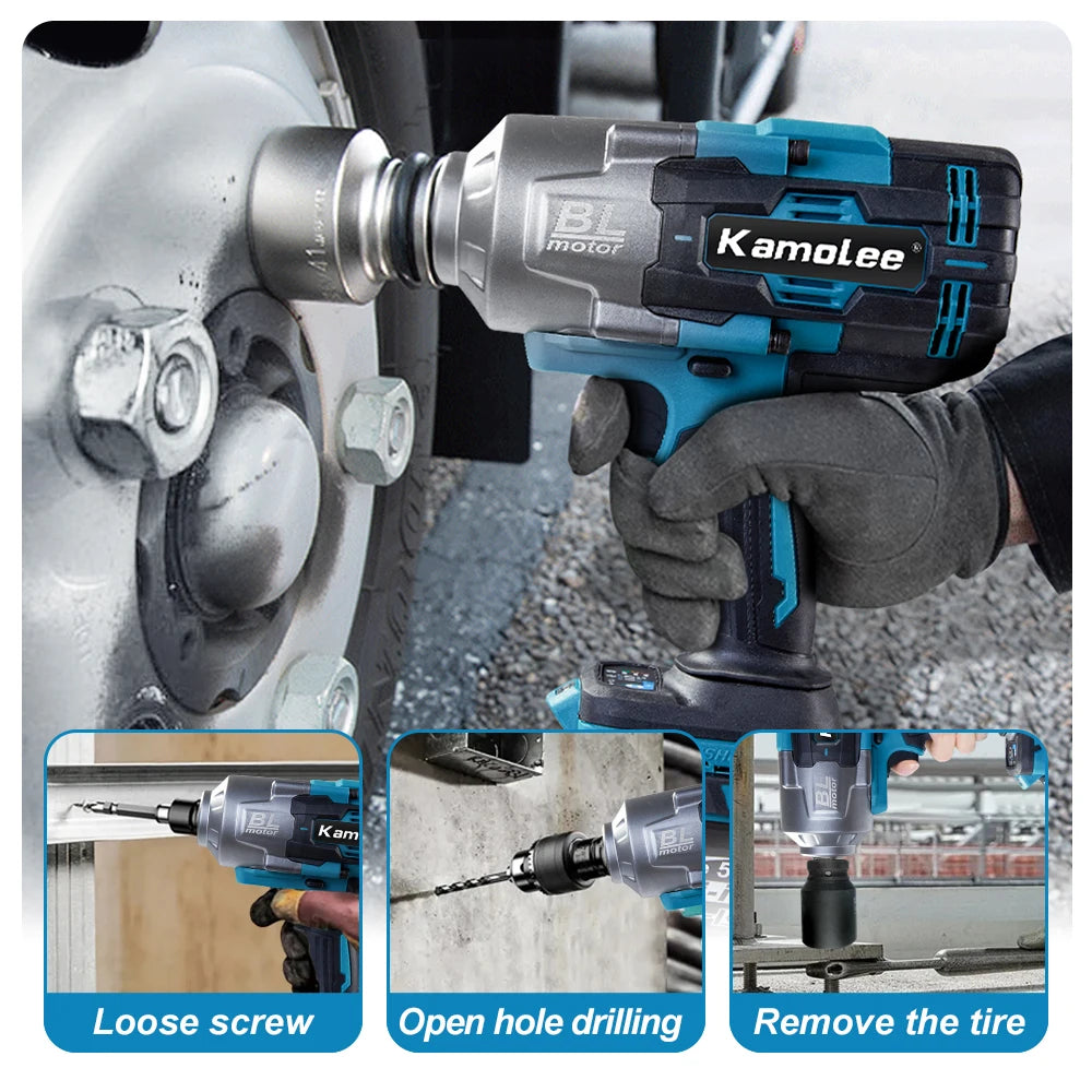 Kamolee 3100NM Brushless Electric Impact Wrench - Smarsty