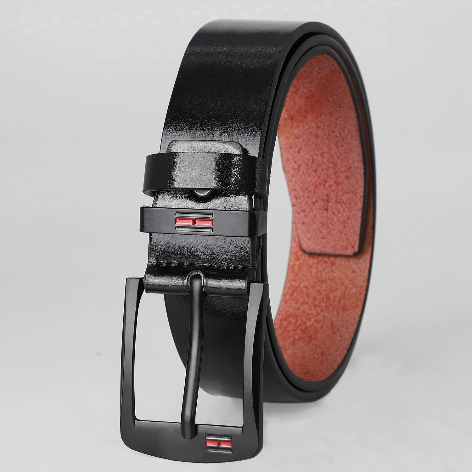 Genuine Leather Mens Casual Belt High Quality Buckle - Smarsty