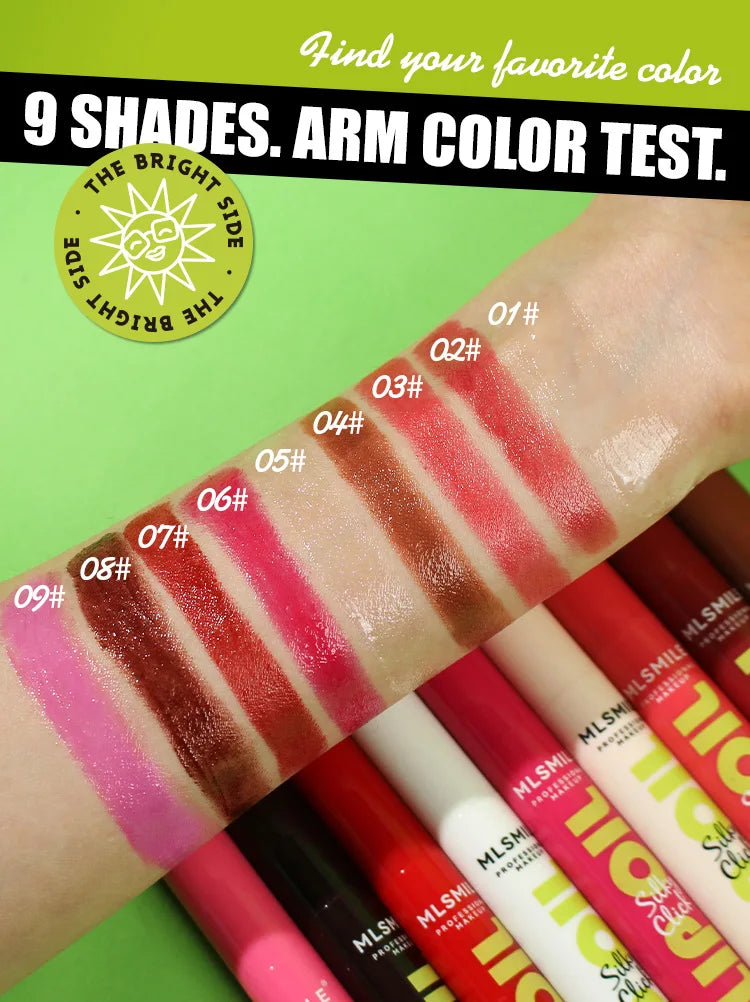 MLSMILE Multi-Color Hydrating Lip Gloss with Mirror - Smarsty