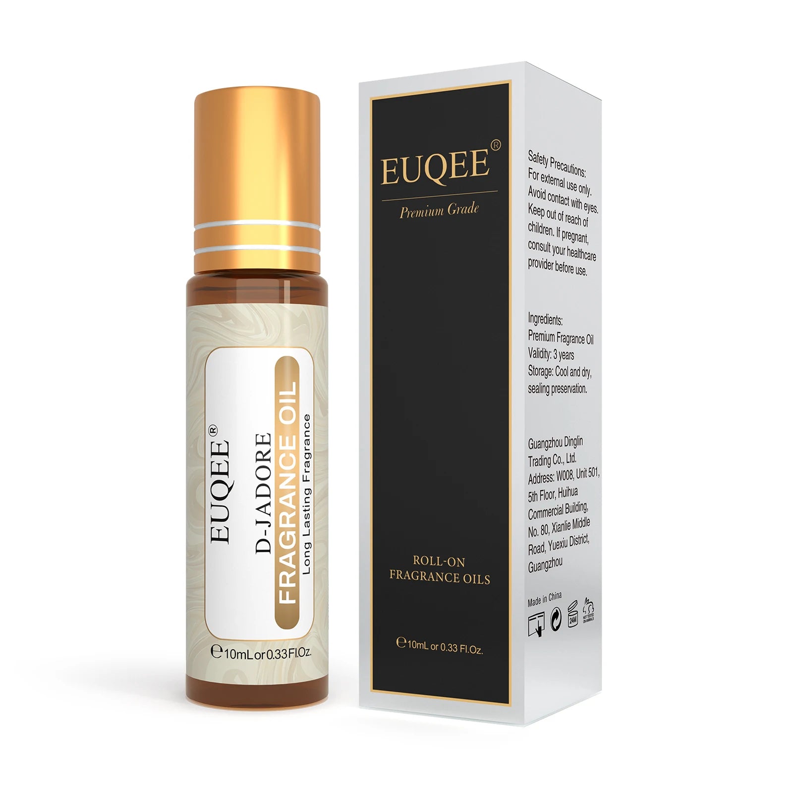 EUQEE 10ml Women's Roller Fragrance Oil Coconut Vanilla Scent - Smarsty