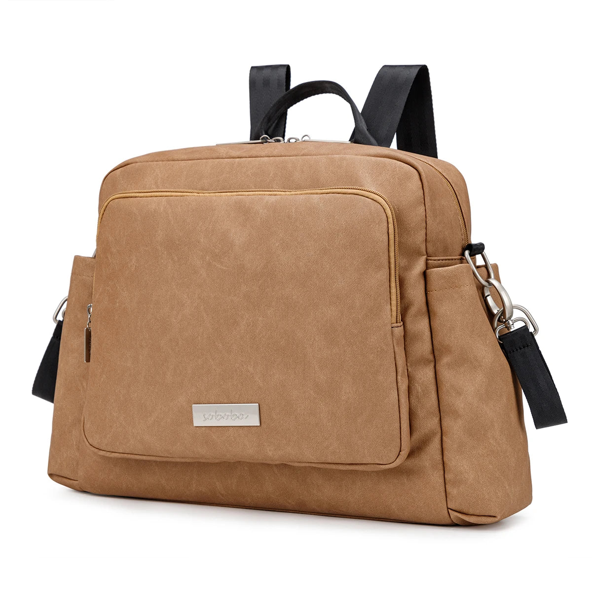 Soboba 2023 New Diaper Bags for Mother Waterproof Large Capacity Solid Polyester Diaper Backpacks Travel Bag for Newborn Baby by Smarsty