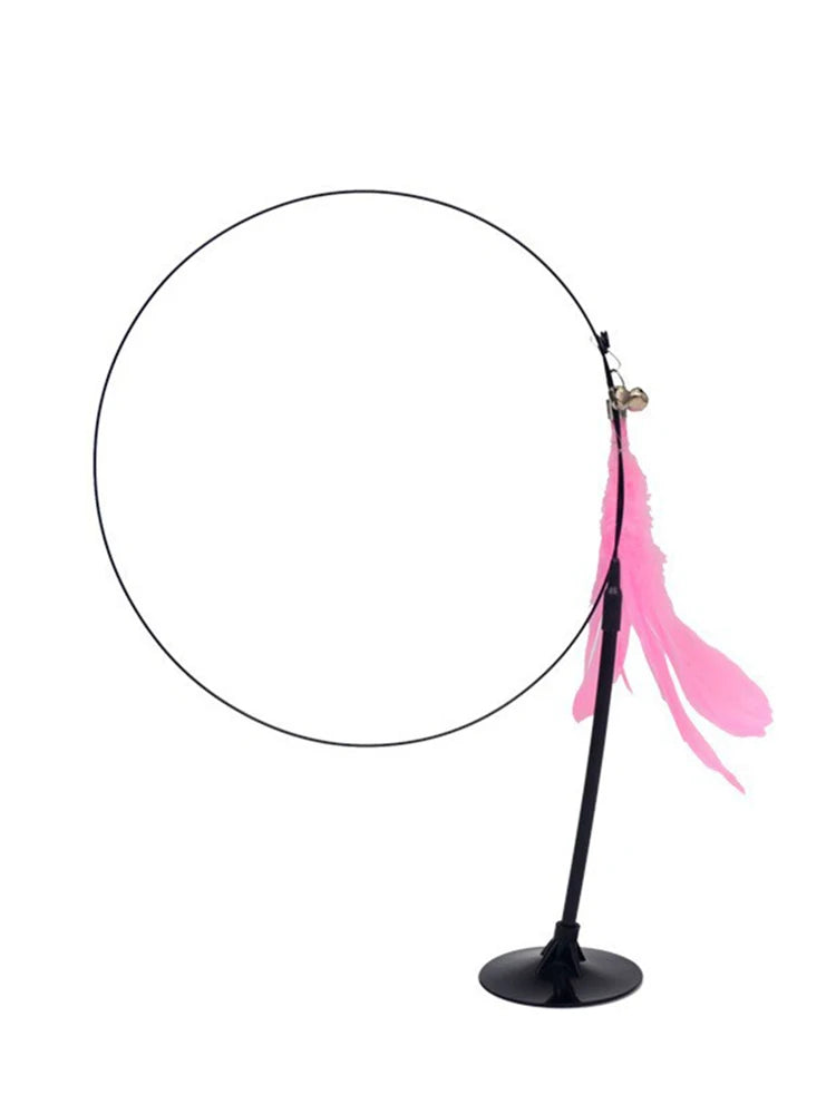 Cat Teaser Stick With Bell and Feather Fun - Smarsty