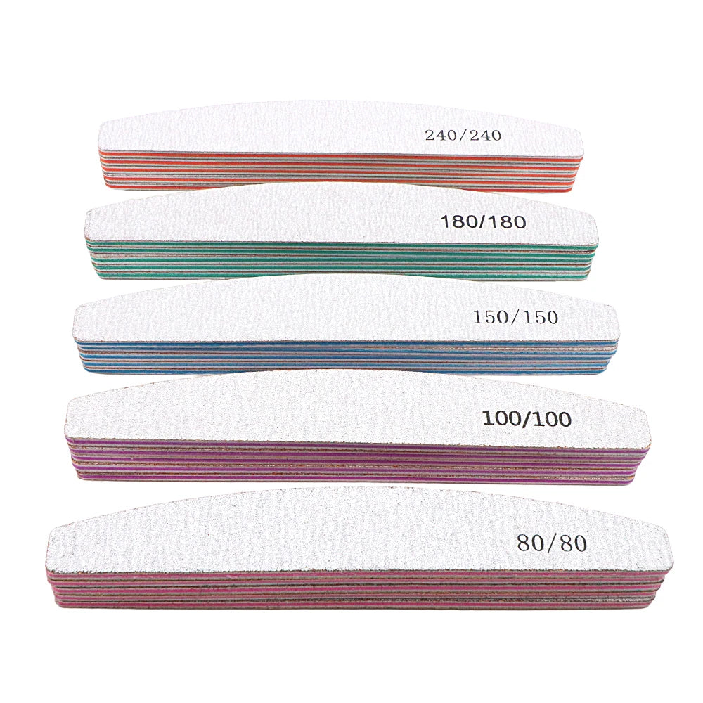Professional Nail File Set with 5 Colors and Multiple Grits - Smarsty