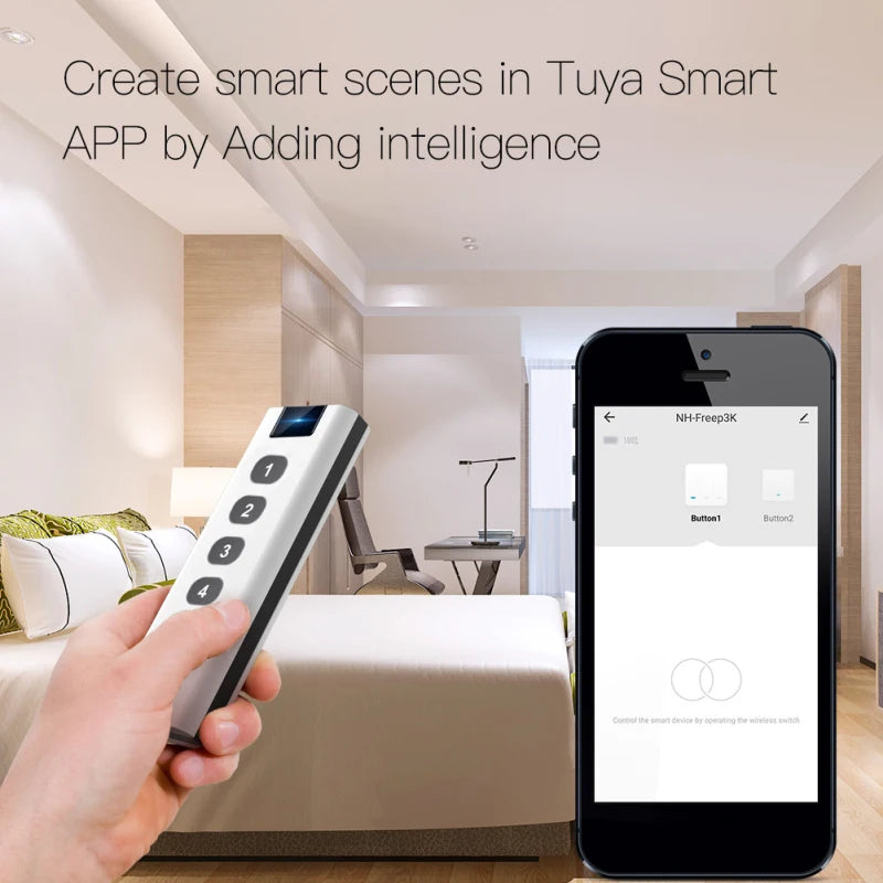 Tuya ZigBee Smart Scene Switch For Home Automation - Smarsty