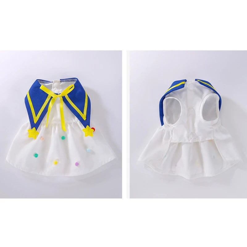 Cute Summer Dog Princess Dress with Bow Lace - Smarsty