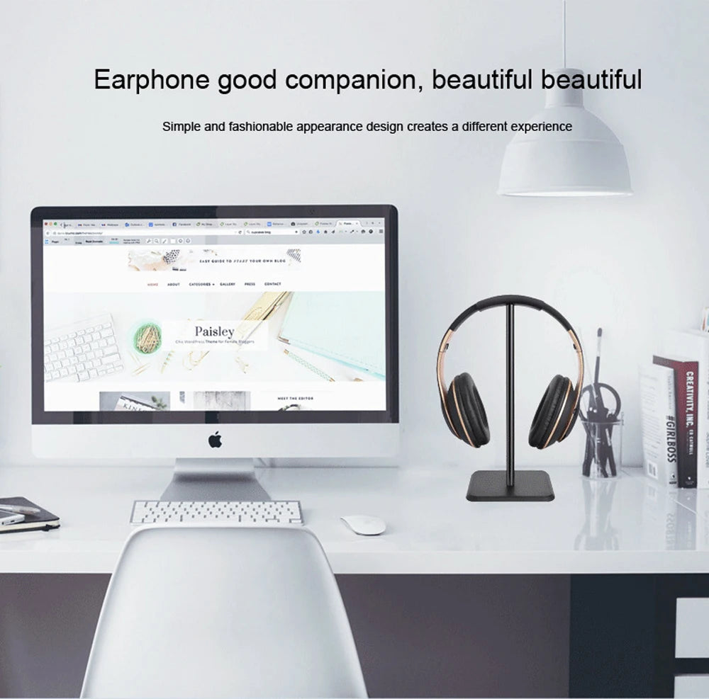 Universal Aluminium Headset Stand with Flexible Design - Smarsty