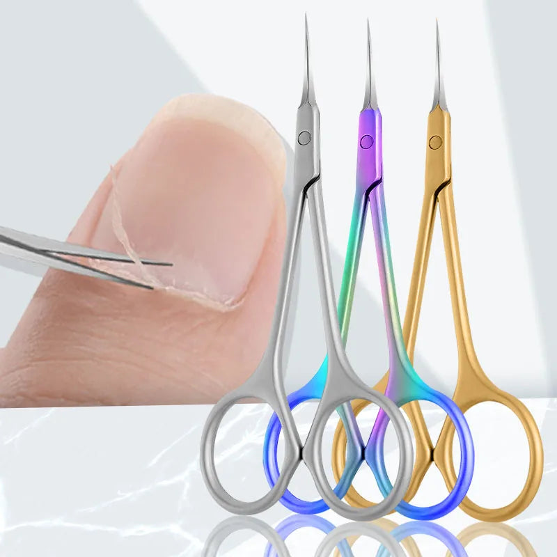 Stainless Steel Cuticle Scissors for Precise Nail Care - Smarsty