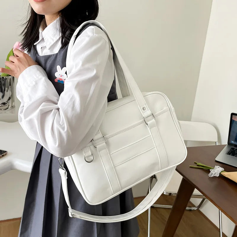 Japanese Style JK Bag Women PU Leather Crossbody Bag - Smarsty