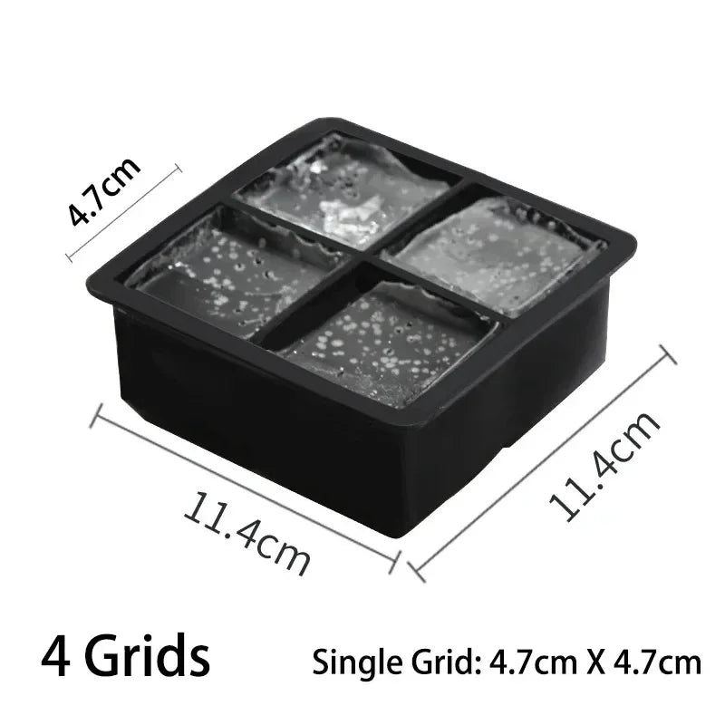 Large Food Grade Silicone Ice Cube Tray Mold - Smarsty