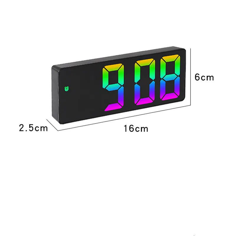Acrylic Digital Alarm Clock with Voice Control Feature - Smarsty