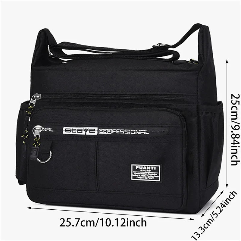 Mens Messenger Bag Crossbody Satchel Waterproof Oxford - Smarsty