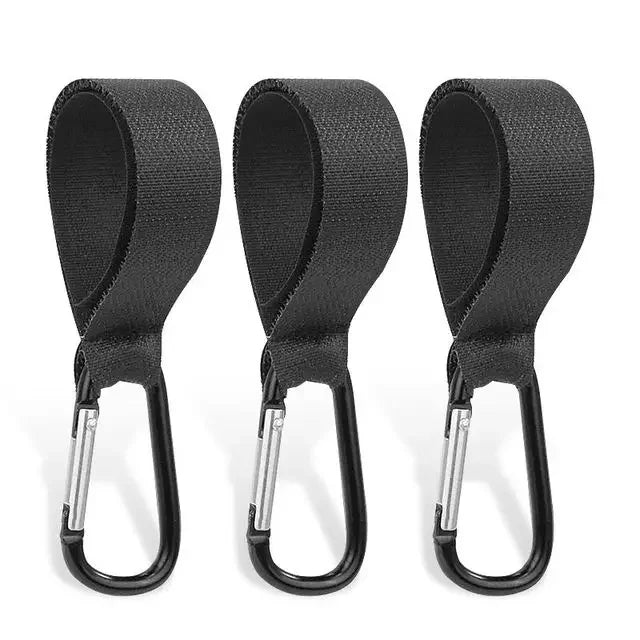 2/3/5pcs Baby Stroller Hook Clip Aluminum Alloy Carabiner Cart Organizer Diaper Bag Pram Hook Hanger Stroller Accessories by Smarsty