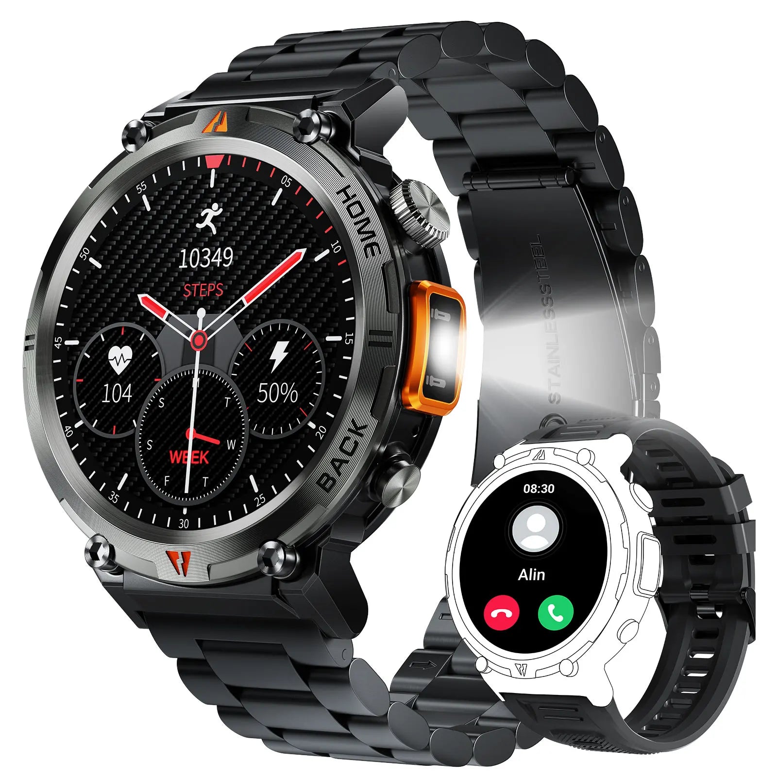 EIGIIS KE3 Smart Watch Bluetooth Call Waterproof Health Monitor - Smarsty