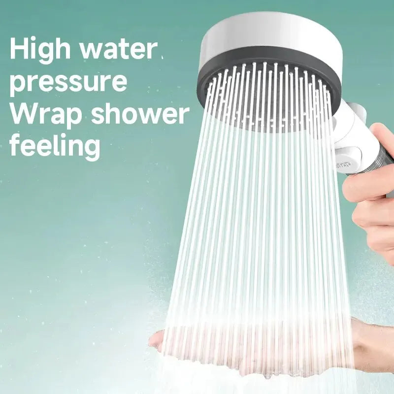 High Quality 8 Mode Shower Head Water Filter Adjustable High Pressure Shower Portable One-Key Stop Shower Bathroom Accessories - Smarsty