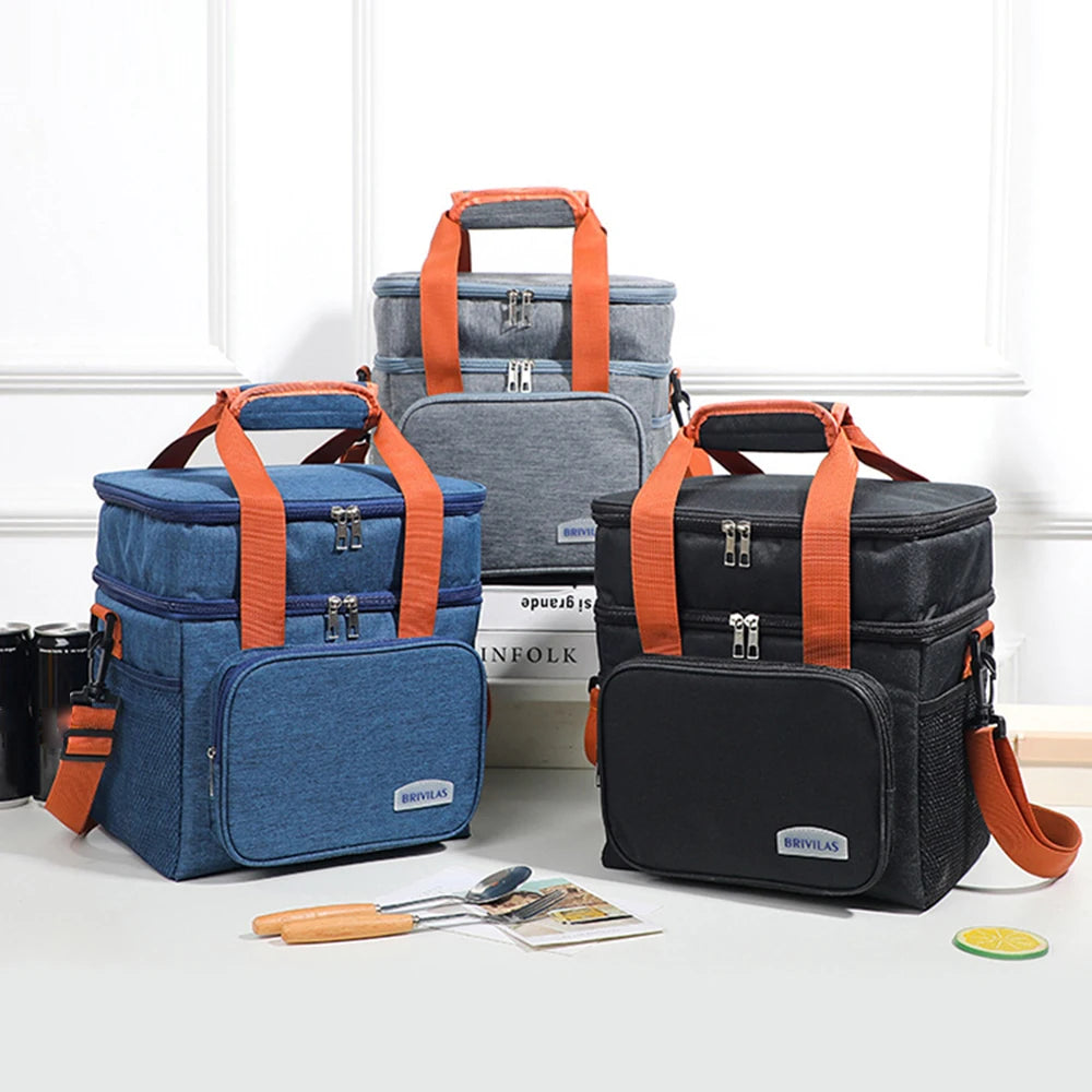 Crossbody Insulated Lunch Bag With Large Capacity Waterproof - Smarsty