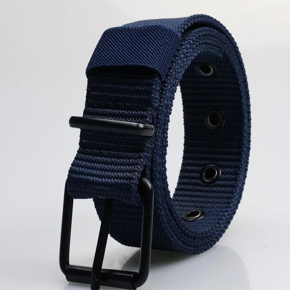 Men's Canvas Belt With Porous Pin Buckle Durable Fashion Accessory - Smarsty