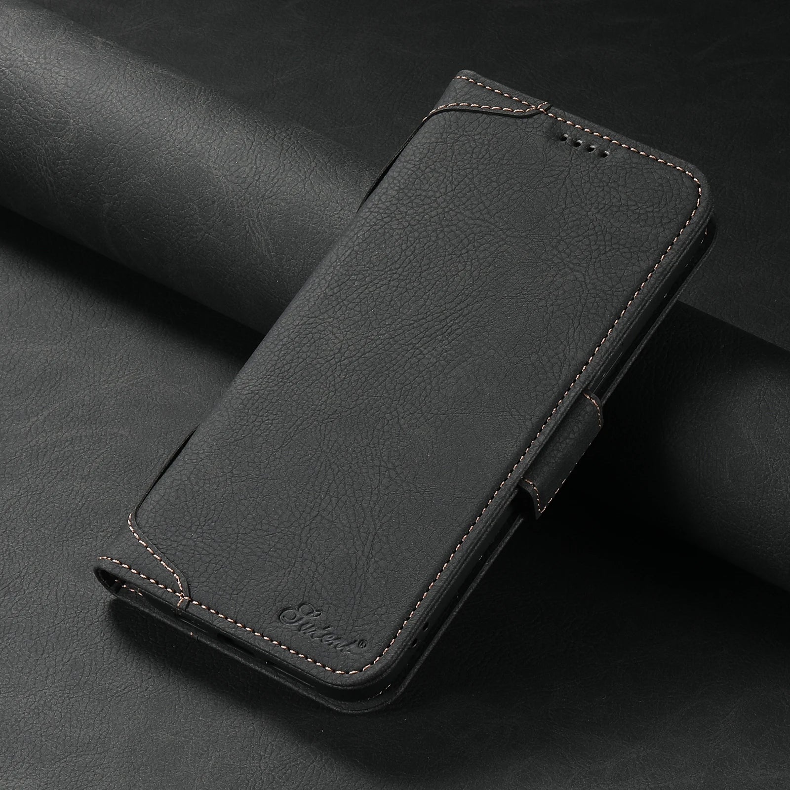 Card holder wallet Flip cover phone case Compatible with MagSafe magnetic wireless charging For iPhone 17ProMax 16Plus 15 14 13