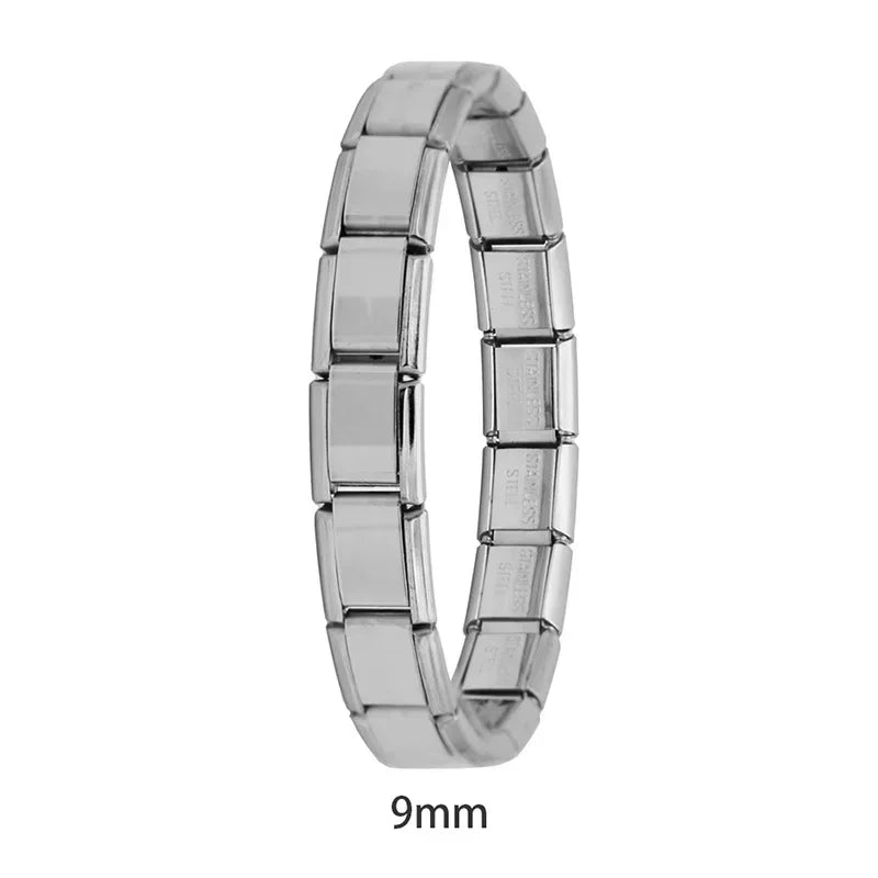 Hapiship Italian Stainless Steel Elastic Charm Bracelet - Smarsty