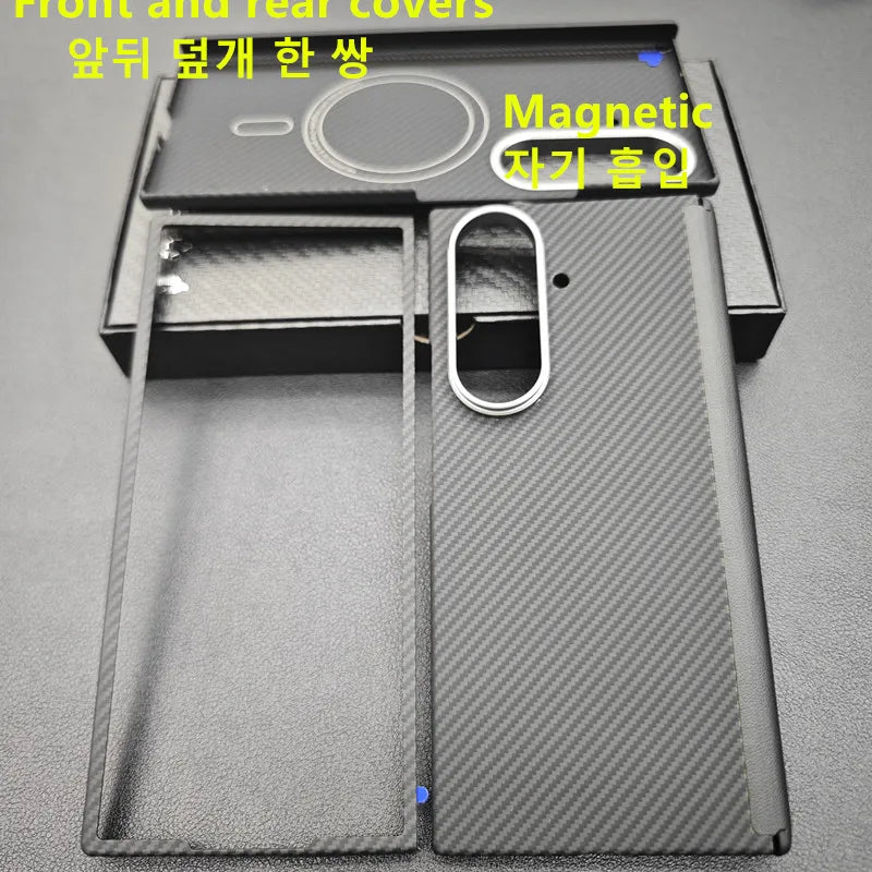 Aramid Magnetic Case For Z Fold 7 Carbon Fiber MagSafe - Smarsty