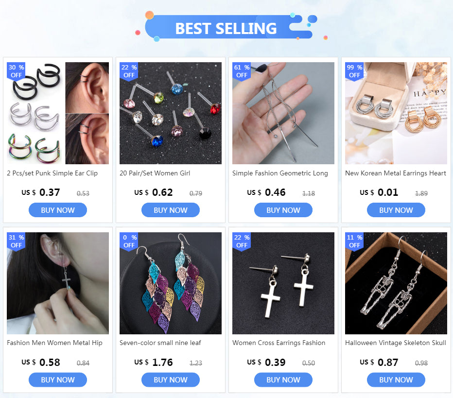 Bohemian Style Nine Leaf Drop Earrings for Women Gifts - Smarsty