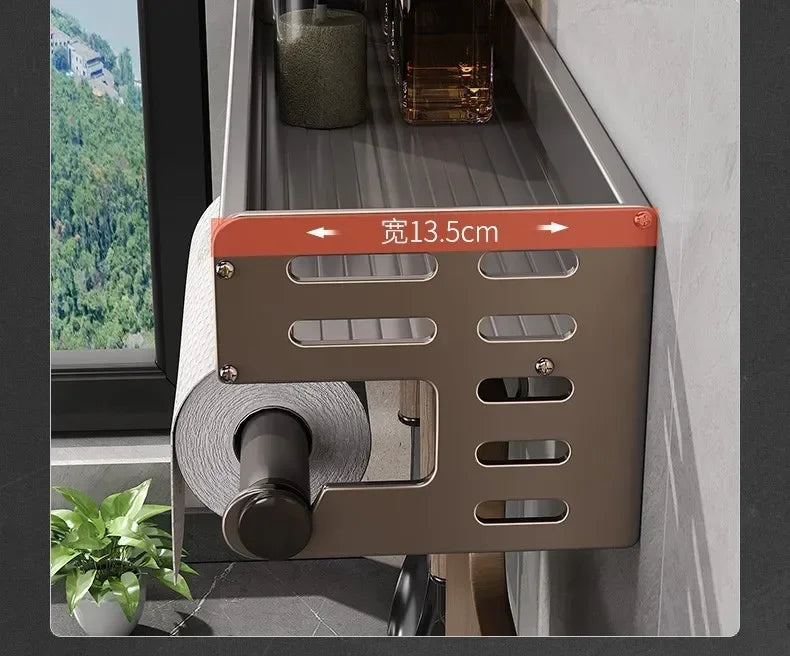 New Kitchen Storage Rack Seasoning Rack Wall-Mounted Condiment Multi-Functional Household kitchen organizer Storage Rack by Smarsty