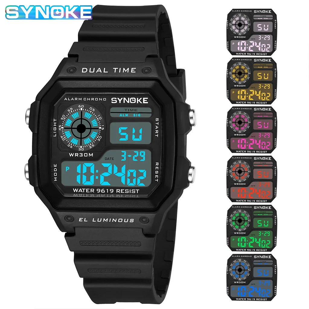 Waterproof Luminous Digital Sports Watch for Men and Women - Smarsty