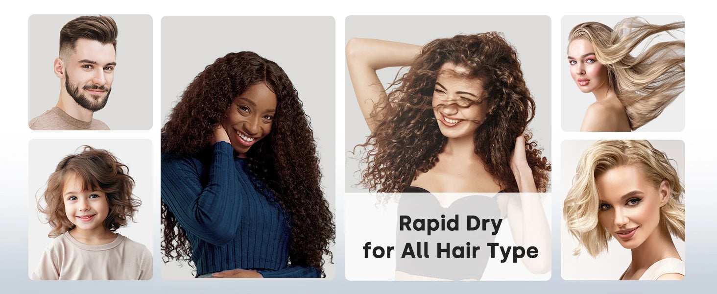 High Speed Hair Dryer with Diffuser and Negative Ions - Smarsty