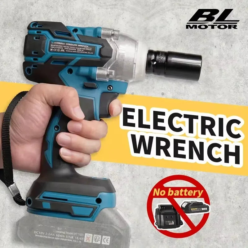 Cordless Rechargeable Electric Wrench with 320N.m Torque - Smarsty
