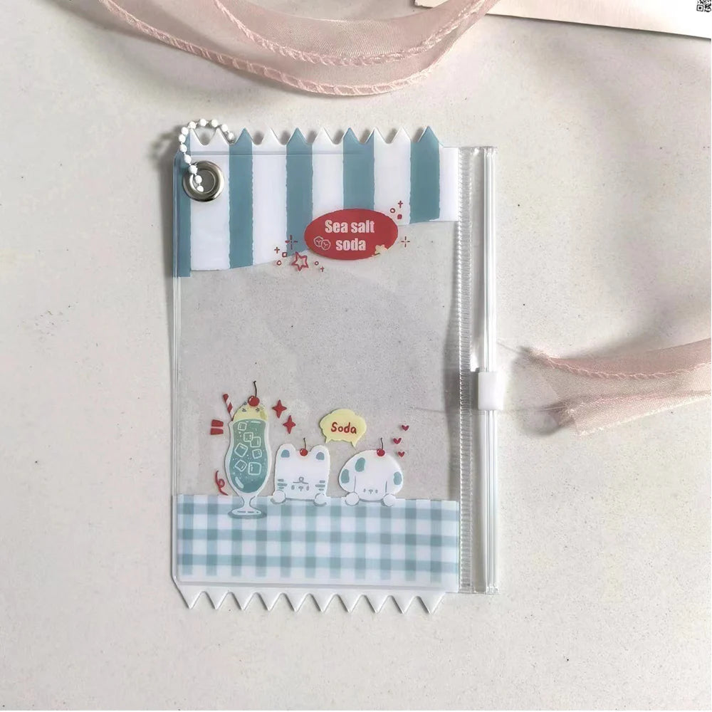 INS Transparent Candy Bag Badge Holder Korean Photocard Holder Display Bag Pendant Idol Photo Card Protective Cover Card Holder