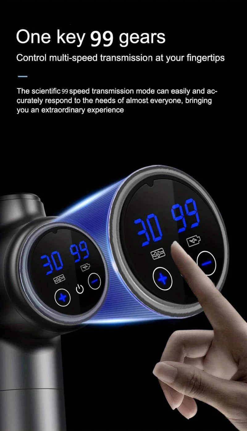 Portable Vibration Massage Gun for Deep Muscle Relaxation - Smarsty
