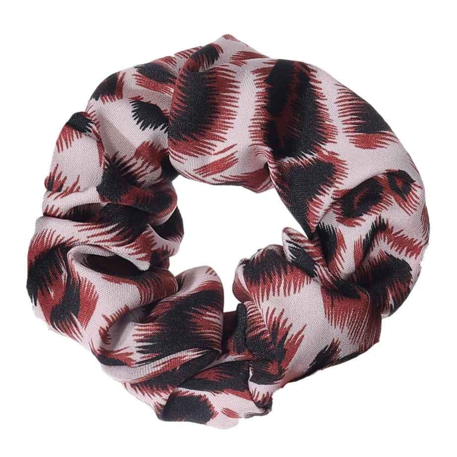 Leopard Print Scrunchie High Elastic Hair Tie Elegant - Smarsty