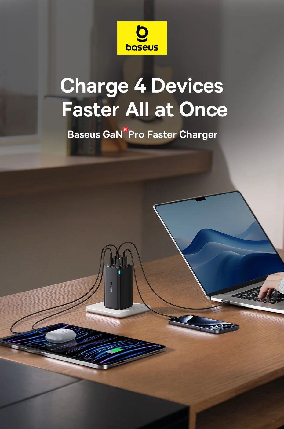 65W GaN USB C Charger With PD QC TravelReadyUltraCompact - Smarsty