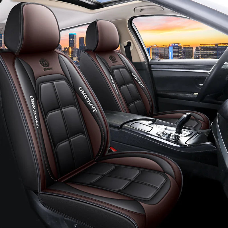 Full Leather Car Seat Cover All Season Universal Pad - Smarsty