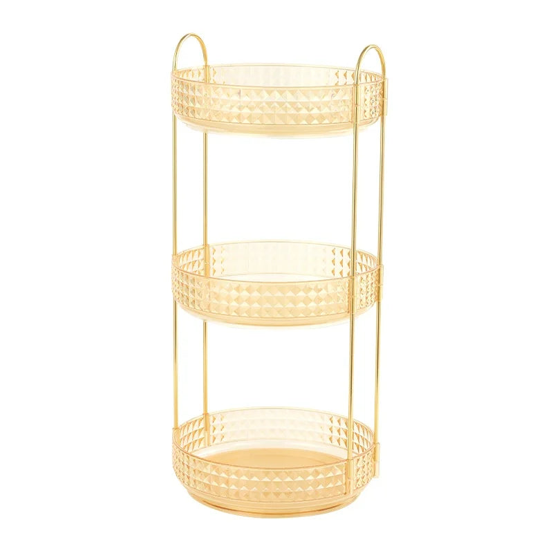 Multifunctional Lipstick Storage Box Rotating Drawer Makeup Box Transparent Desktop Skin Care Product Storage Rack by Smarsty