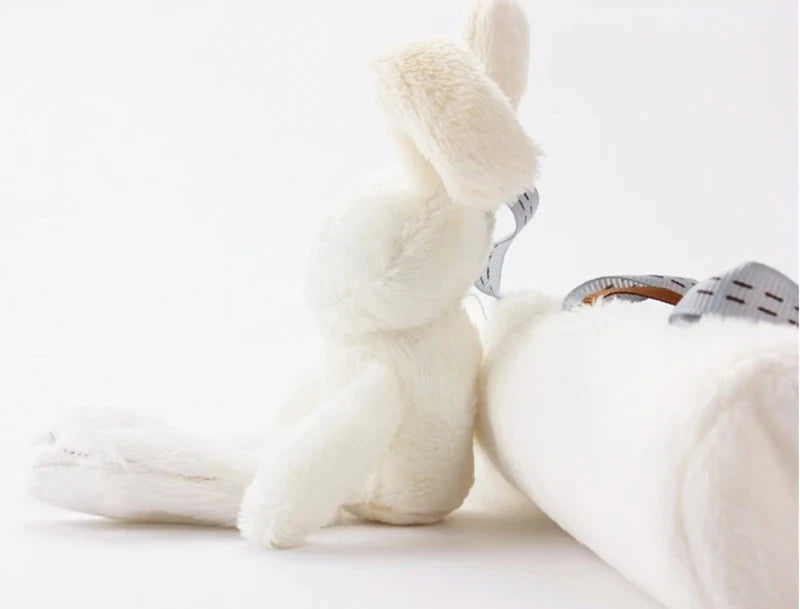 2025 New Hanging Bed Rabbit Baby Hand Bell Safety Seat Plush Toy Multifunctional Plush Toy Stroller Mobile Gifts by Smarsty
