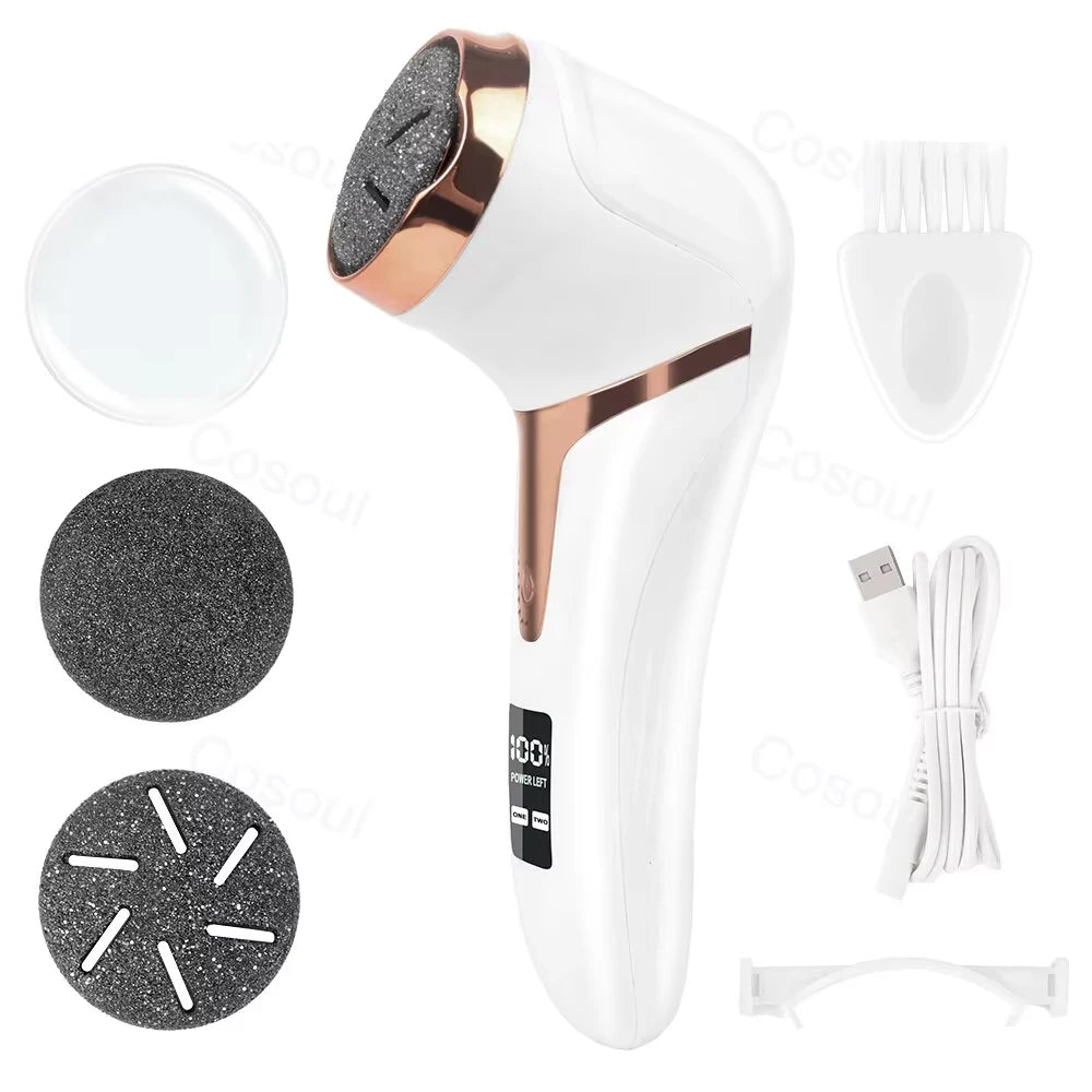 Rechargeable Electric Foot File Callus Remover for Smooth Feet - Smarsty