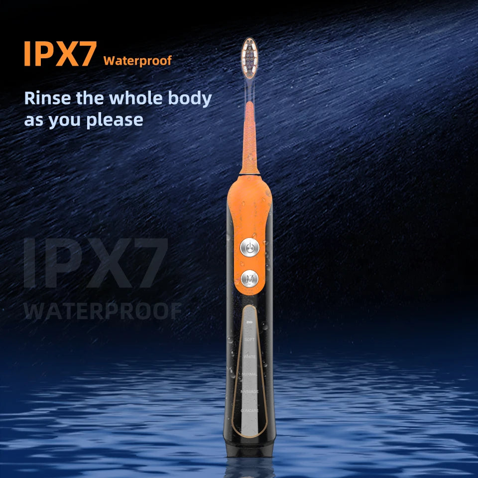 Sonic Electric Toothbrush with USB Rechargeable Whitening Feature - Smarsty