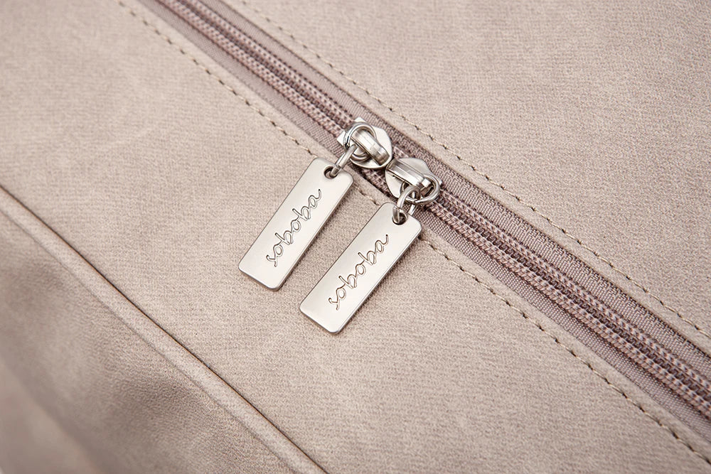 Soboba Solid Fashion Diaper Backpack for Baby Care Waterproof Multi-function Nappy Changing Bag for Mother Stylish Diaper Bags by Smarsty