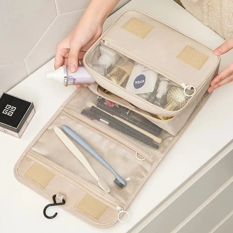 Waterproof Travel Makeup Bag With Hook And Organizer - Smarsty