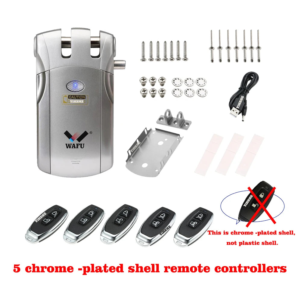 Smart Invisible Deadbolt Door Lock with Remote Control - Smarsty