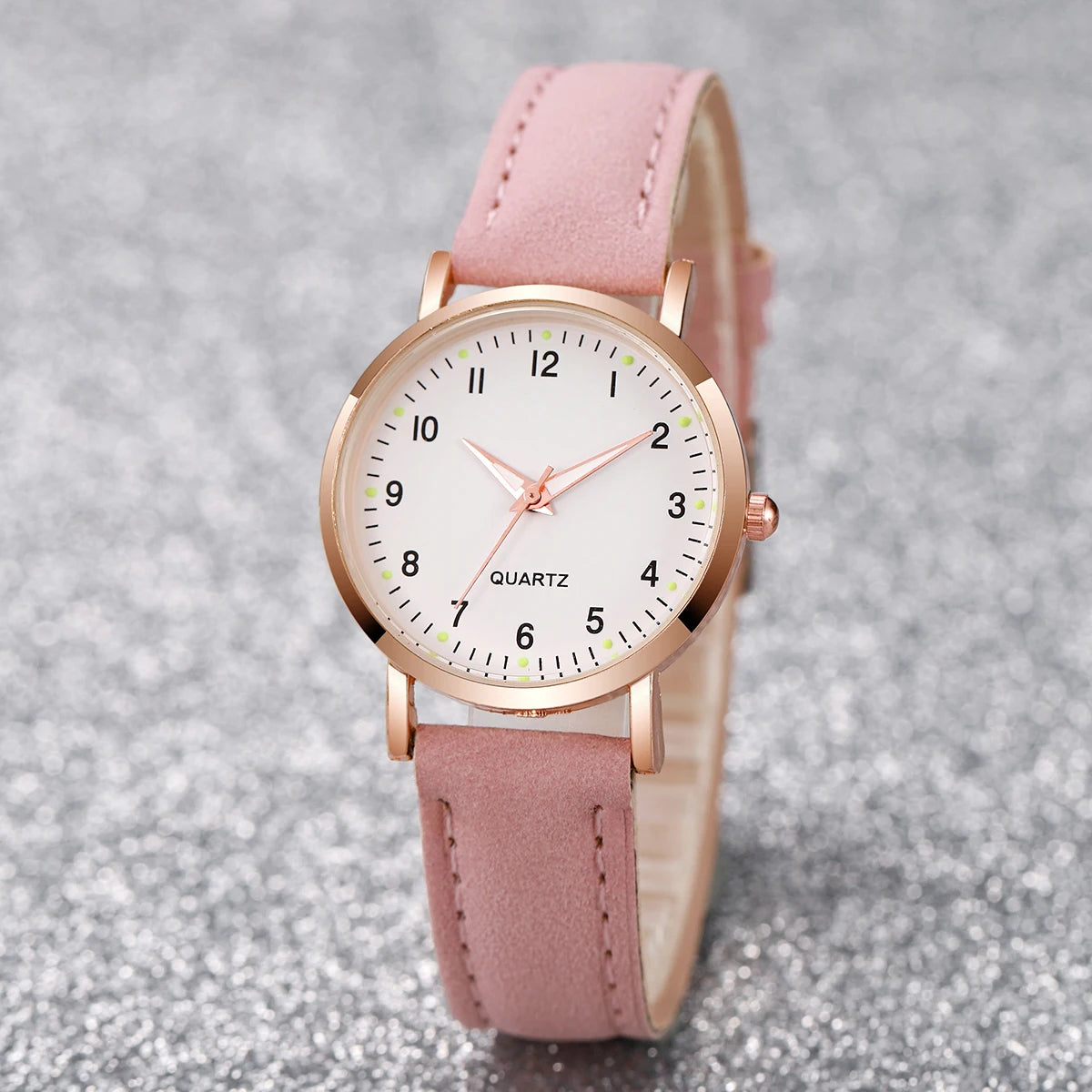 Fashion Women Quartz Watch with Leather Band - Smarsty