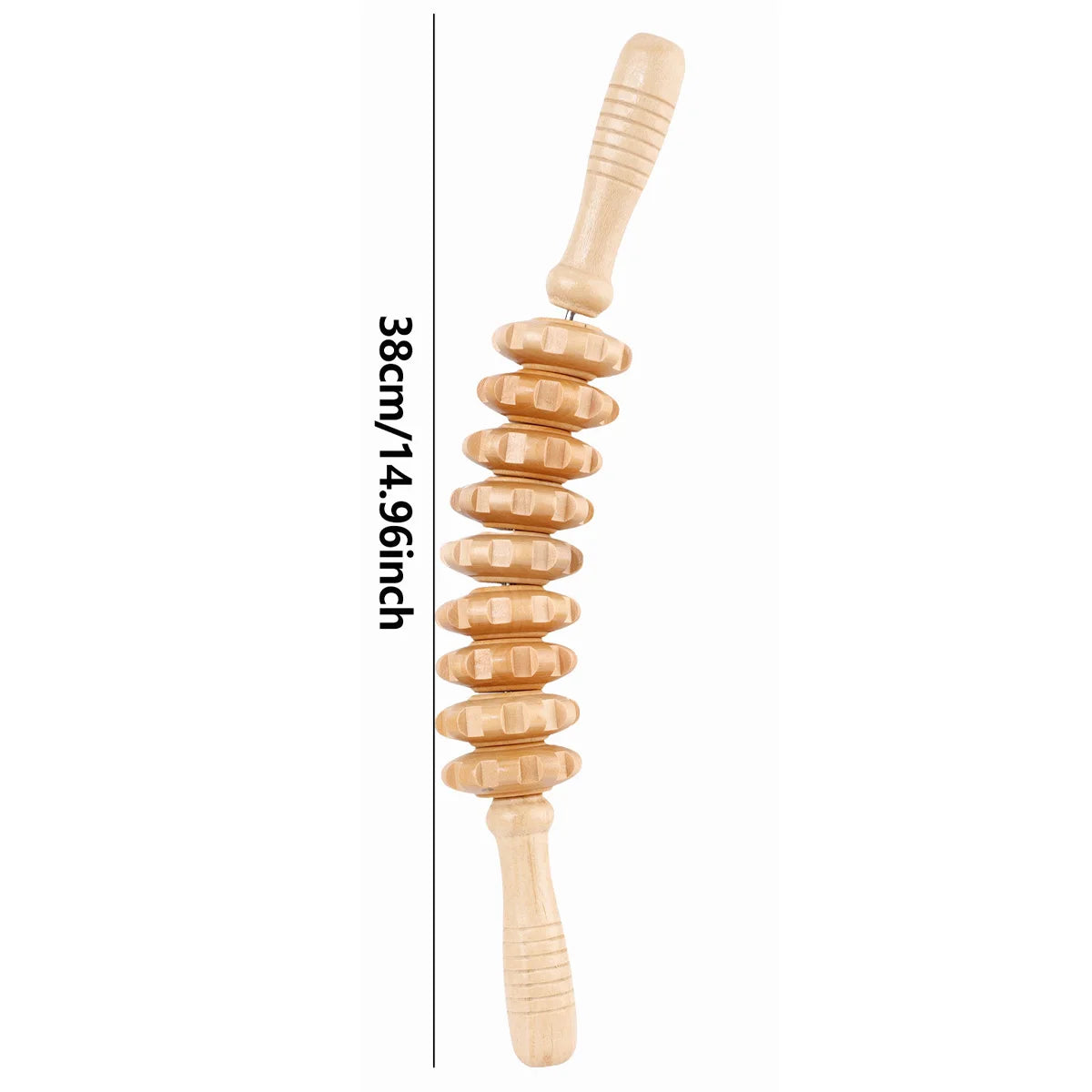 Wooden Trigger Point Massager Roller for Muscle Relief - Smarsty