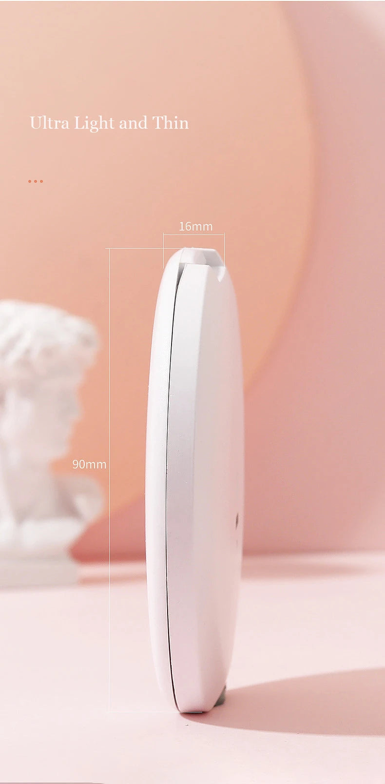 Personalized LED Lighted Compact Makeup Mirror For Women - Smarsty