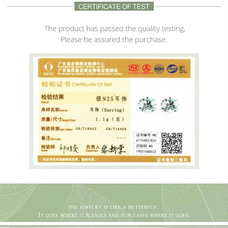 Bamoer CZ Stud Earrings 925 Sterling Silver Platinum Plated Round Cubic Zirconia Hypoallergenic Barbell Earrings 4-7mm - Smarsty