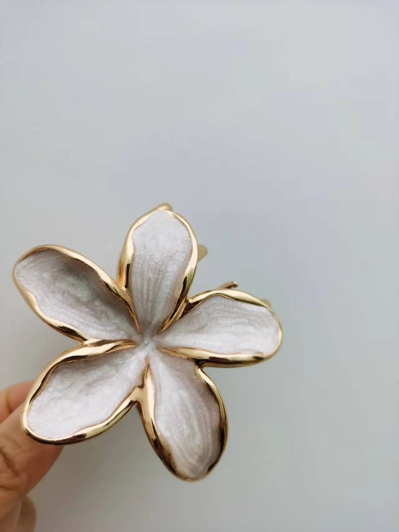 Enamel Lily Hair Clips Set Zinc Alloy Cute Beach For Women - Smarsty