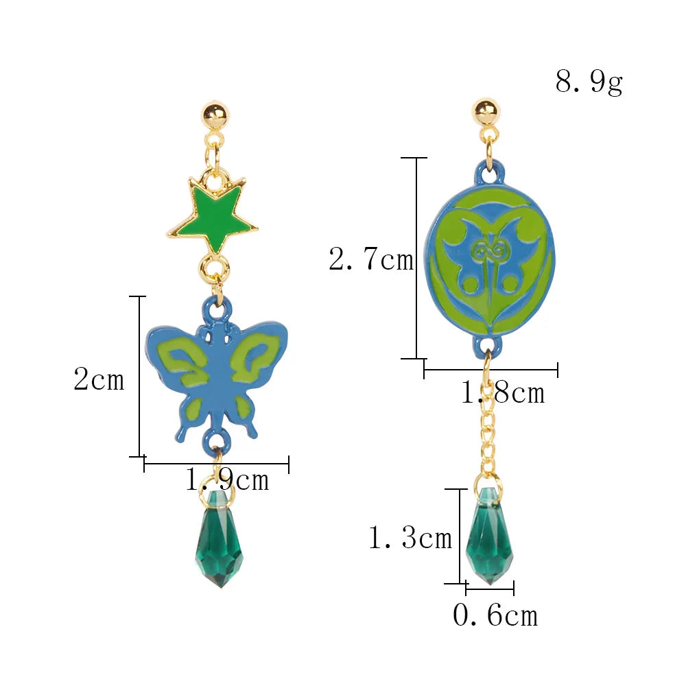 JoJo's Bizarre Adventure Kakyoin Earrings for Cosplay Jewelry - Smarsty